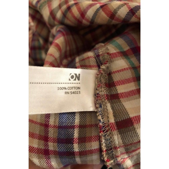 Colorful Old Navy Plaid Shirt sz LG - Picture 7 of 7